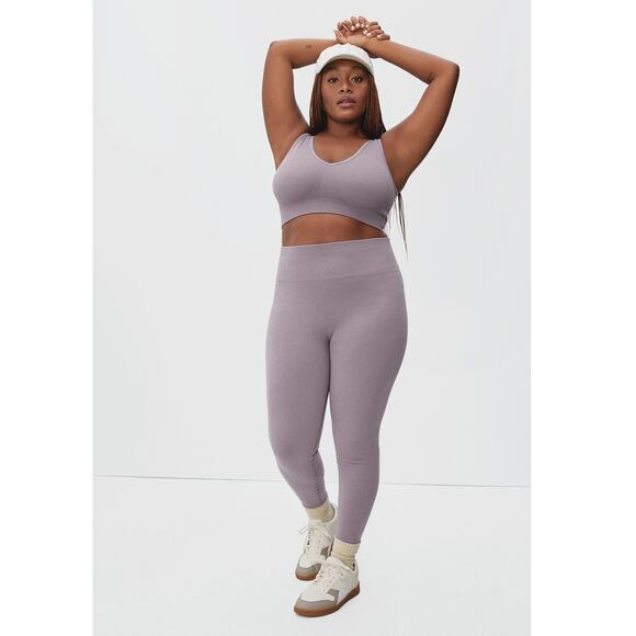 Everlane Organic Cotton Seamless Legging in Dusty Lavender Purple XS/S NWT - Picture 1 of 5